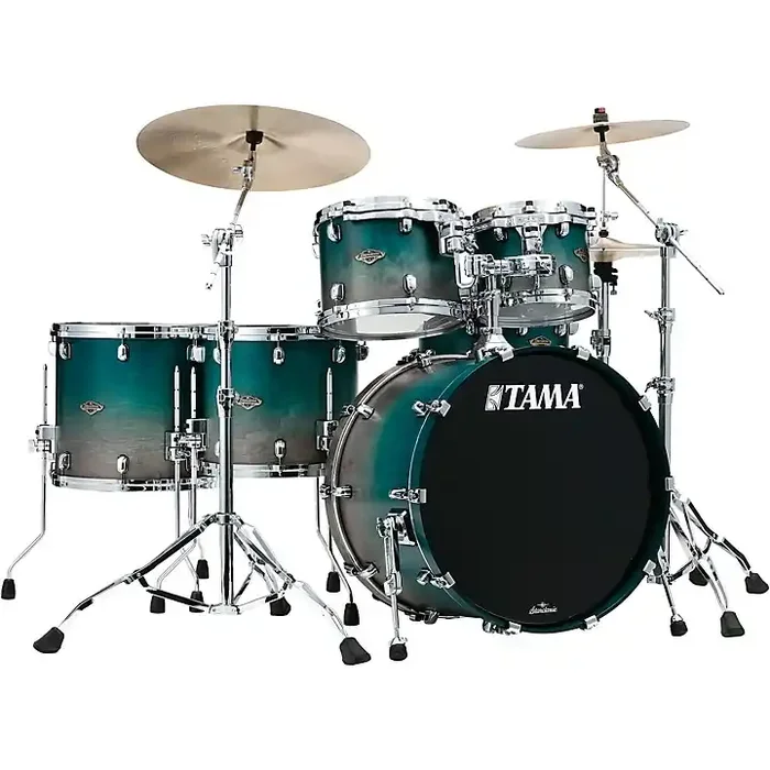 TAMA Starclassic Walnut/Birch 5-Piece Shell Pack with 22″ Bass Drum Satin Sapphire Fade Guitar Center