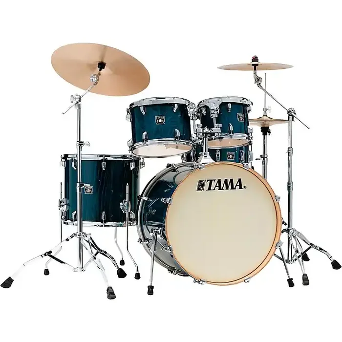 TAMA Superstar Classic 5-Piece Shell Pack With 22″ Bass Drum Gloss Sapphire Lacebark Pine Guitar Center