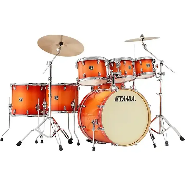 TAMA Superstar Classic Custom 7-Piece Shell Pack Tangerine Lacquer Burst Guitar Center