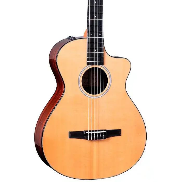 Taylor 212ce-N Plus Grand Concert Nylon-String Acoustic-Electric Guitar Natural Guitar Center