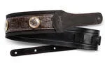 Taylor Grand Pacific Series 3″ Strap, Leather, Nickel Conchos, Black Leather