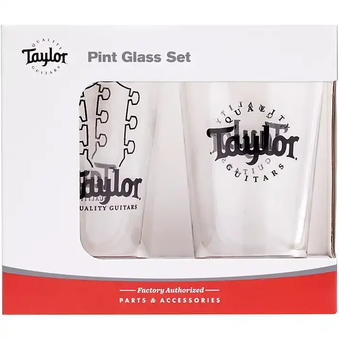 Taylor Logo 2-Pack Pint Glasses Guitar Center