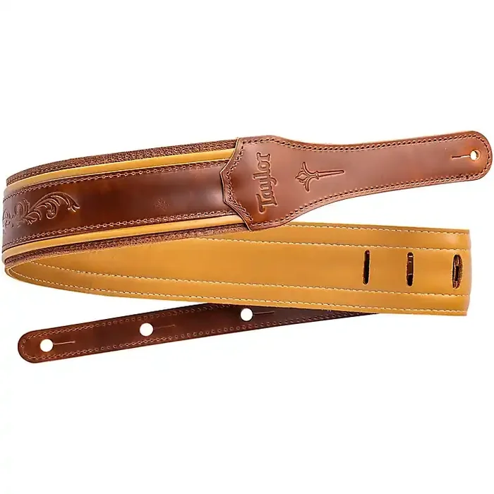 Taylor Nouveau Leather Guitar Strap Distressed Brown 2.5 in. Guitar Center