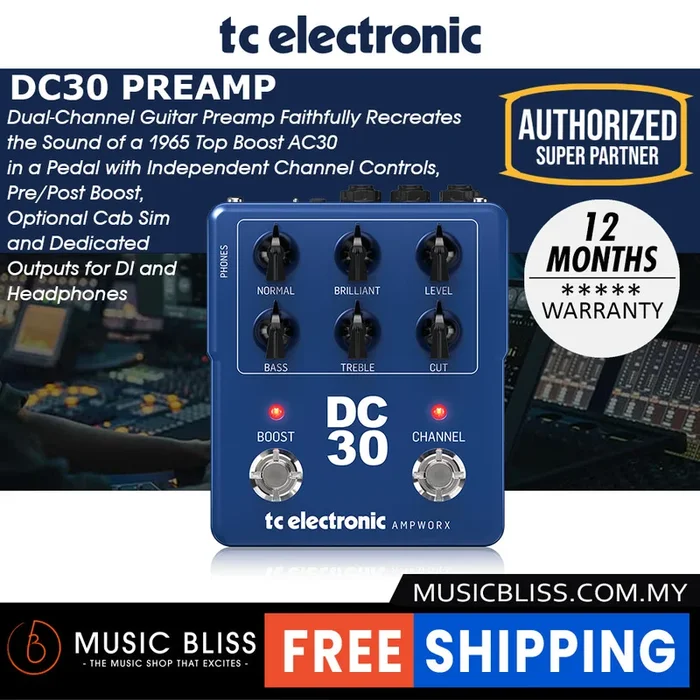 TC Electronic Ampworx DC30 Preamp Pedal (DC-30)