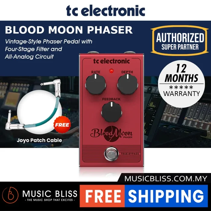 TC Electronic Blood Moon Phaser Guitar Effects Pedal