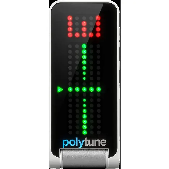 TC Electronic PolyTune Polyphonic Clip-On Tuner White Guitar Center