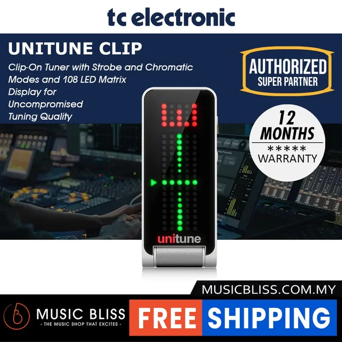TC Electronic UniTune Clip Clip-on Chromatic Tuner
