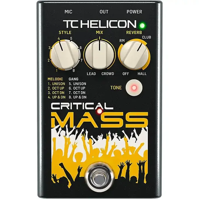 TC Helicon CRITICAL MASS Vocal Effects Pedal Guitar Center
