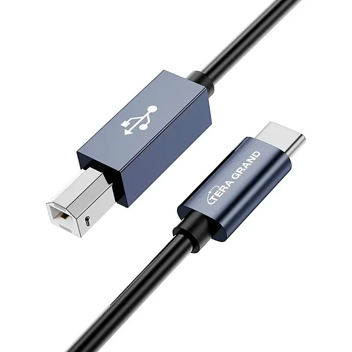 Tera Grand USB 2.0 USB-C to USB-B MIDI and Printer Cable 10 ft. Black Guitar Center