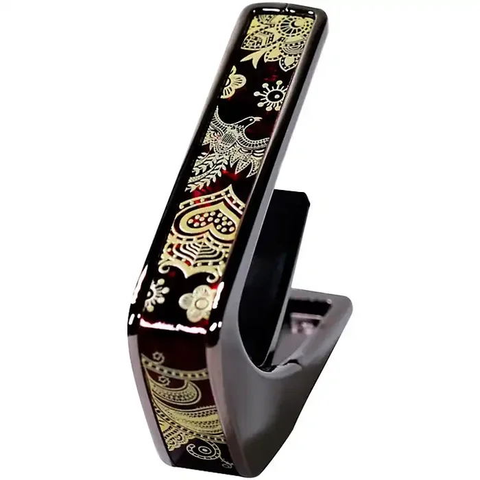 Thalia Deluxe Series Black Chrome Guitar Capo Crimson Phoenix Guitar Center