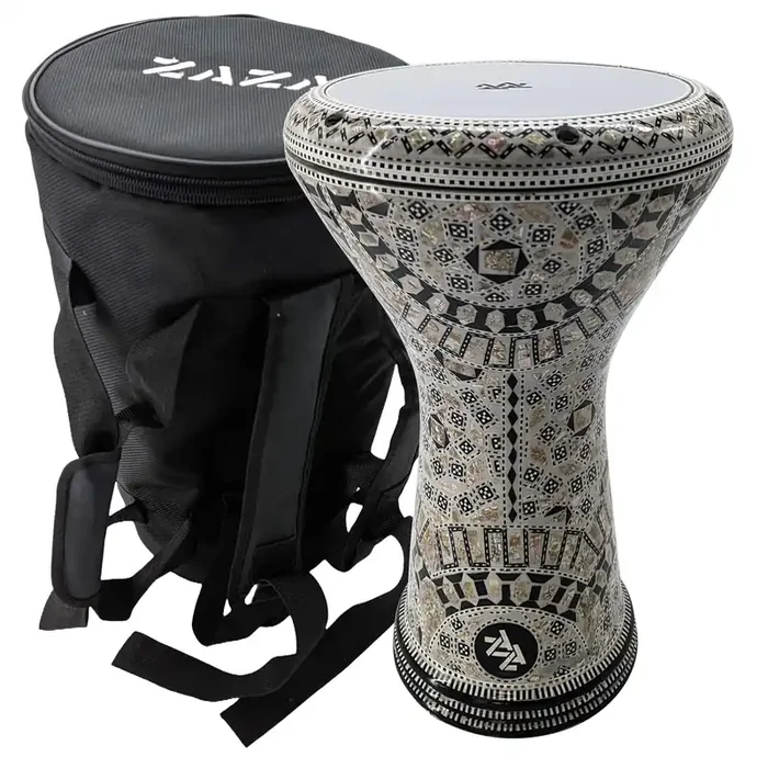 The 17‘‘ Black Rainbow New Generation – Zaza Percussion Darbuka Doumbek
