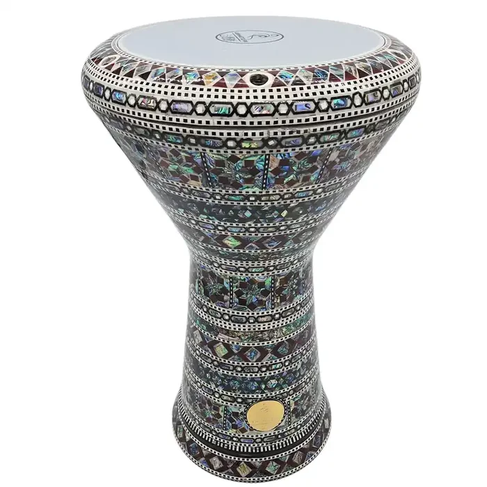 The Zoser NG 2.0 Sombaty Gawharet El Fan 18.5″ Darbuka With Real Green Mother of Pearl