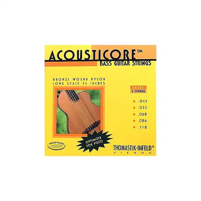 Thomastik AB345 Acousticore Phosphor Bronze 5-String Bass Strings Guitar Center