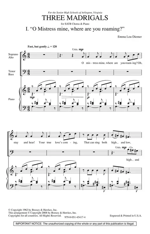 Three Madrigals