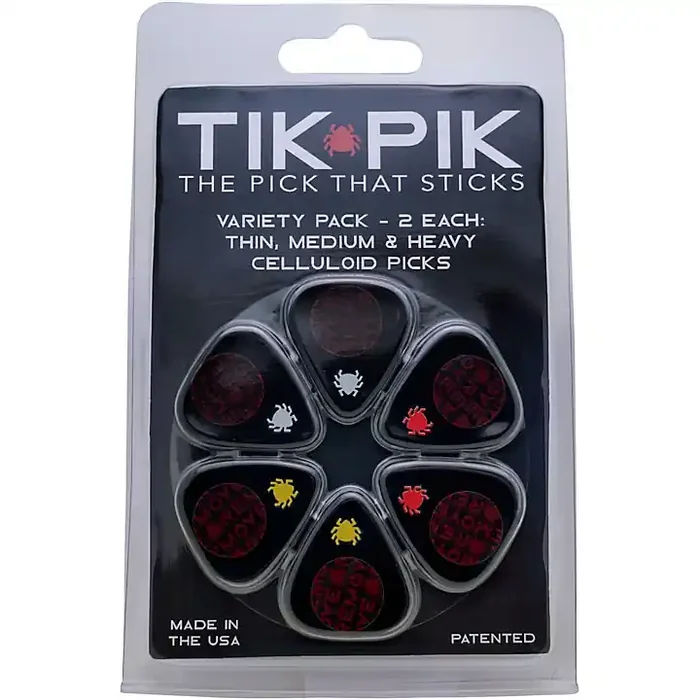 TIK PIK Celluloid Variety Guitar Picks 6 Pack Guitar Center