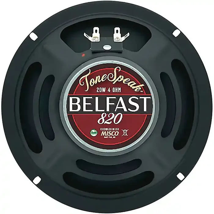 ToneSpeak Belfast 820 8″ 20W Guitar Speaker 4 Ohm Guitar Center