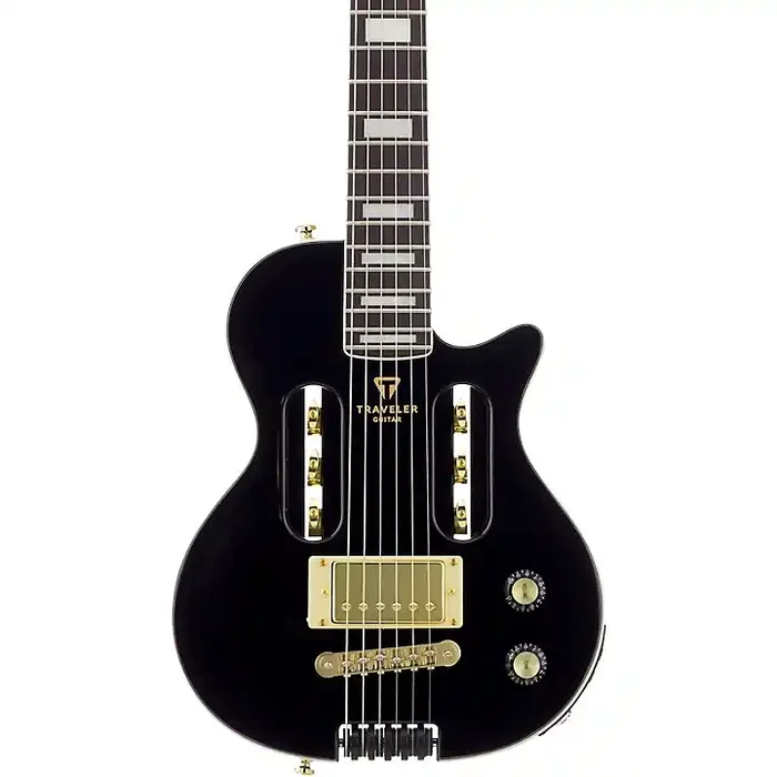 Traveler Guitar EG-1 Custom Electric Travel Guitar Gloss Black Guitar Center
