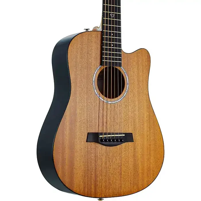 Traveler Guitar Redlands Mini Mahogany Acoustic Guitar Natural Guitar Center