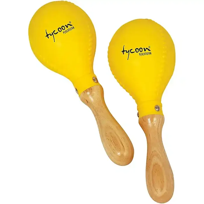 Tycoon Percussion Yellow Plastic Maracas Guitar Center