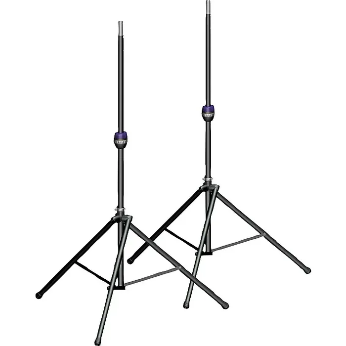 Ultimate Support TS-99BL Tall Leveling-Leg Speaker Stand Pair Black Guitar Center
