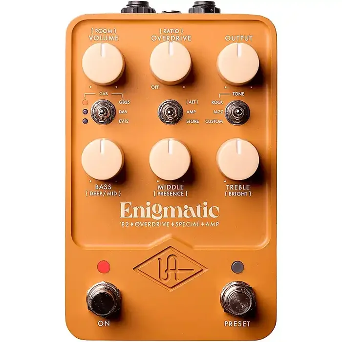Universal Audio UAFX Enigmatic ‘82 Overdrive Special Amp Effects Pedal Tan Guitar Center