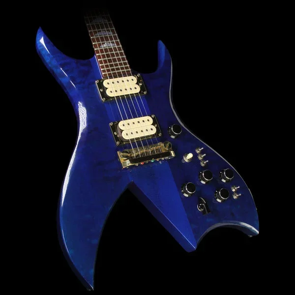 Used 1982 B.C. Rich Bich Electric Guitar Trans Blue