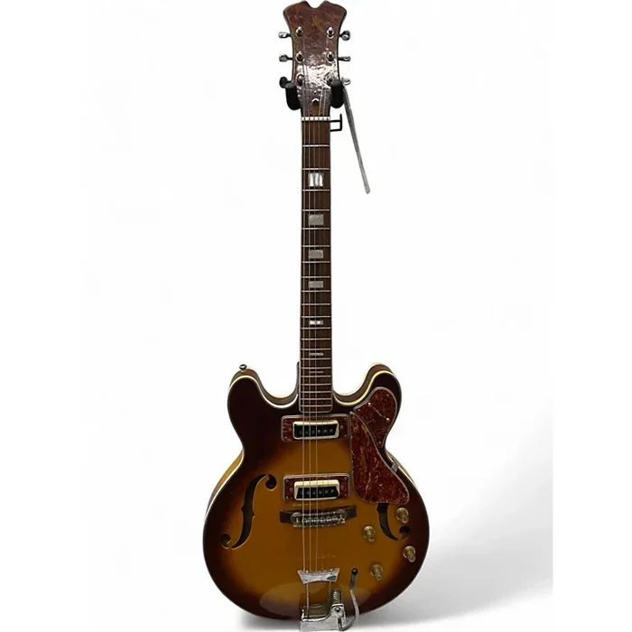 Used Aria diamnd 1202 t 2 Tone Sunburst Hollow Body Electric Guitar 2 Tone Sunburst