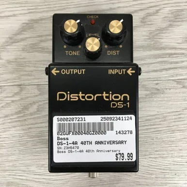 Used Boss DS-1-4A 40TH ANNIVERSARY Distortion Pedal