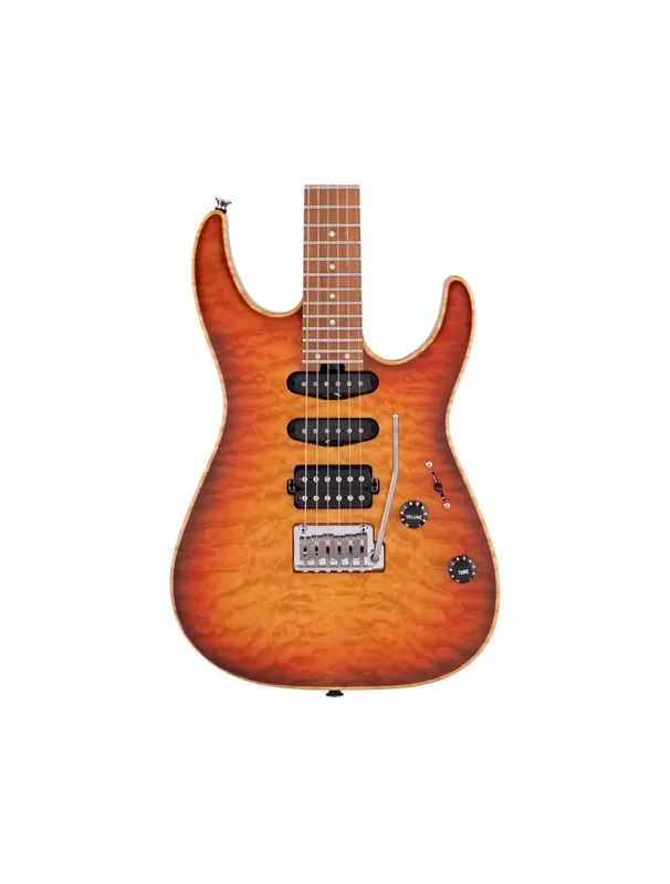 Used Charvel USA Select DK24 HSS 2PT CM QM – Autumn Glow