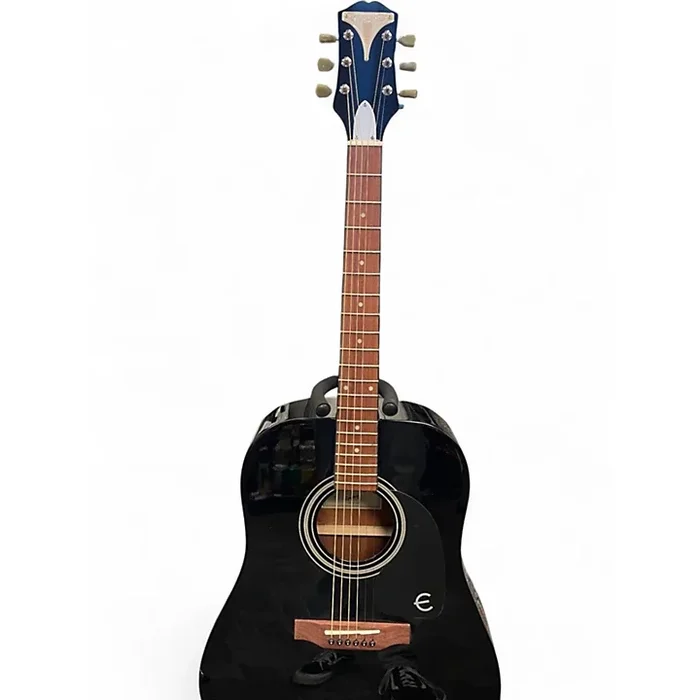 Used Epiphone PRO-1 Black Acoustic Guitar Black