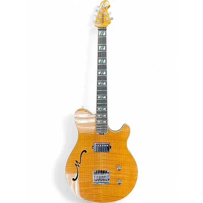 Used Ernie Ball Music Man Ball Family Reserve Axis Super Sport Honey Blonde Hollow Body Electric Guitar Honey Blonde