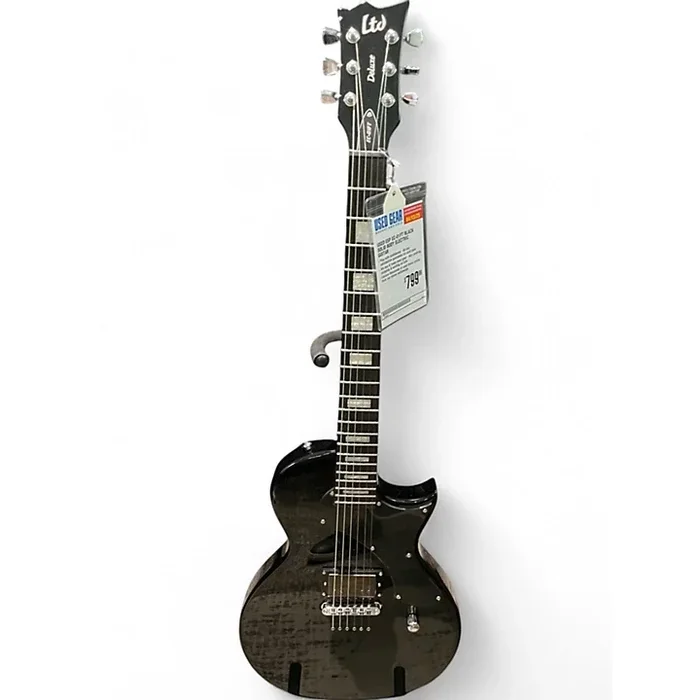 Used ESP EC-01FT Black Solid Body Electric Guitar Black