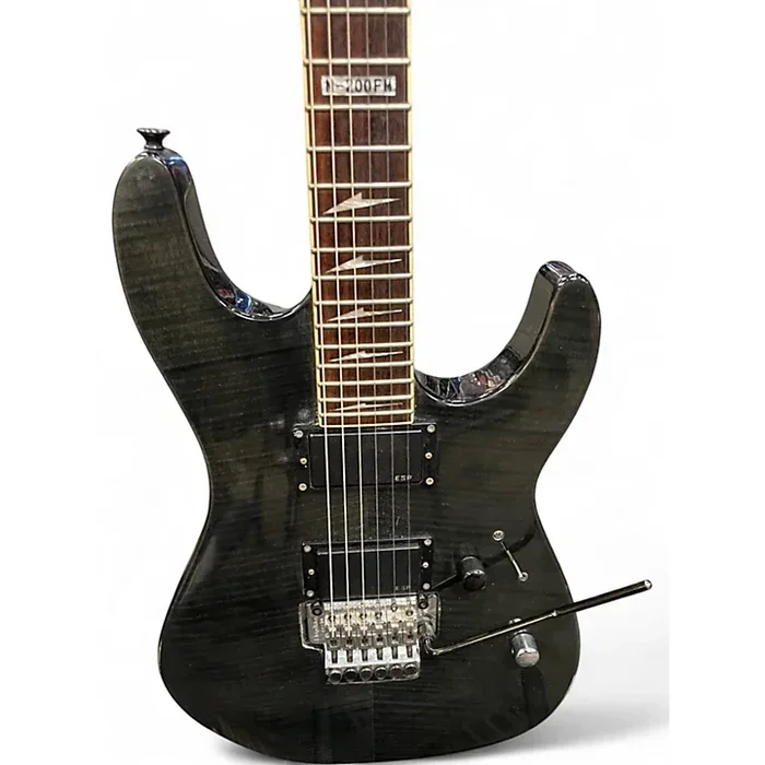 Used ESP LTD M200FM Black Solid Body Electric Guitar Black