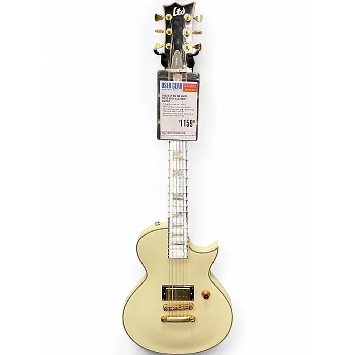 Used ESP NW 44 White Solid Body Electric Guitar White