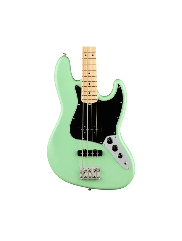 Used Fender American Performer Jazz Bass – Satin Surf Green w/ Maple FB