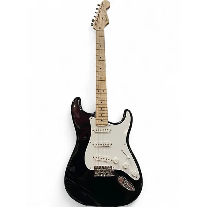 Used Fender Artist Series Eric Clapton Stratocaster black Solid Body Electric Guitar black