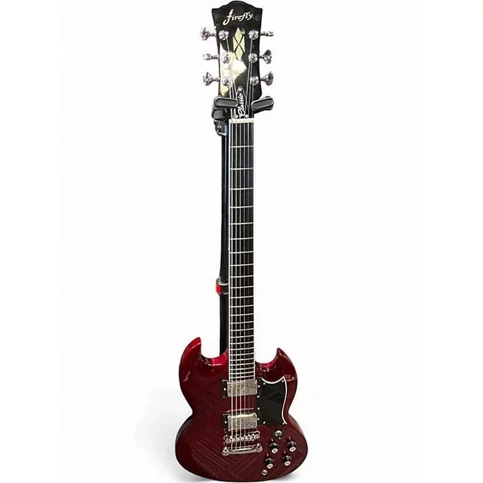 Used Firefly sg classic Trans Red Baritone Guitars Trans Red
