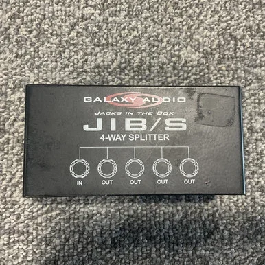 Used GALAXY AUDIO JACKS IN THE BOX JIB/S 4-WAY SPLITTER