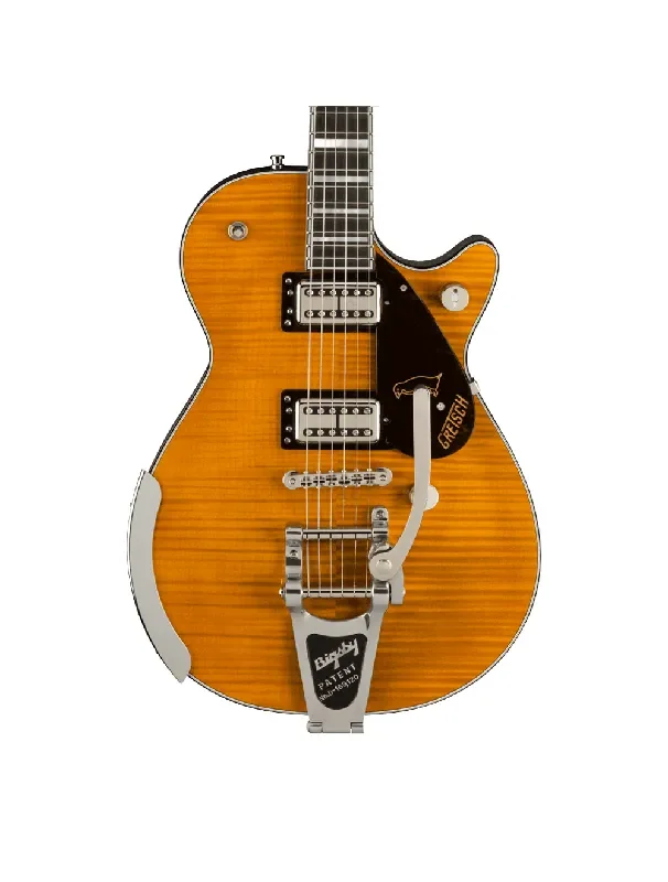 Used Gretsch G6134TFM-NH Nigel Hendroff Penguin – Amber Flame