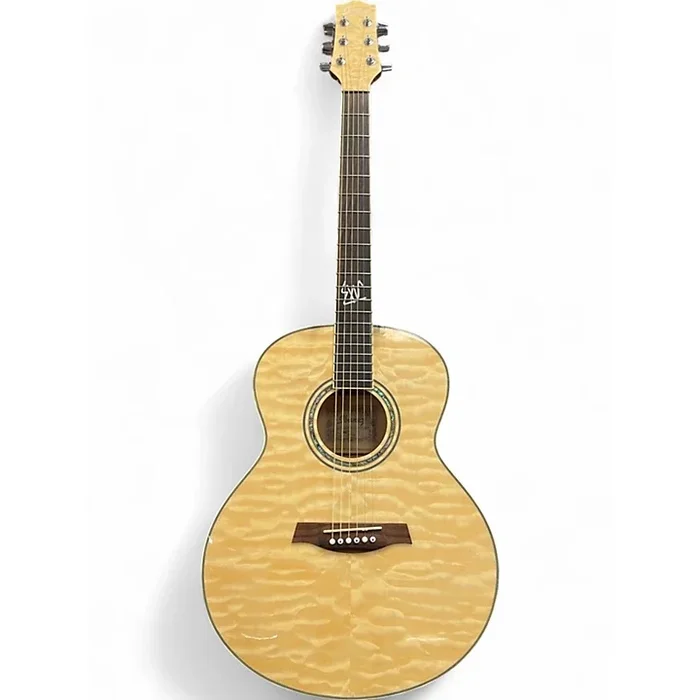 Used Ibanez EW20QMBBD1201 Natural Acoustic Guitar Natural