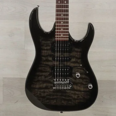 Used Ibanez GRX70QA Super S Electric Guitar Black 6-String
