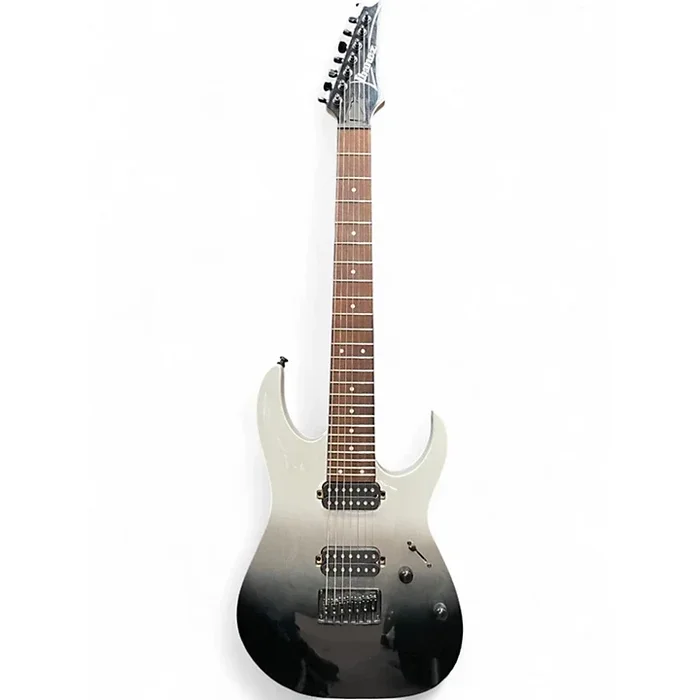 Used Ibanez RG7421 RG Series Black Pearl FADE Solid Body Electric Guitar Black Pearl FADE