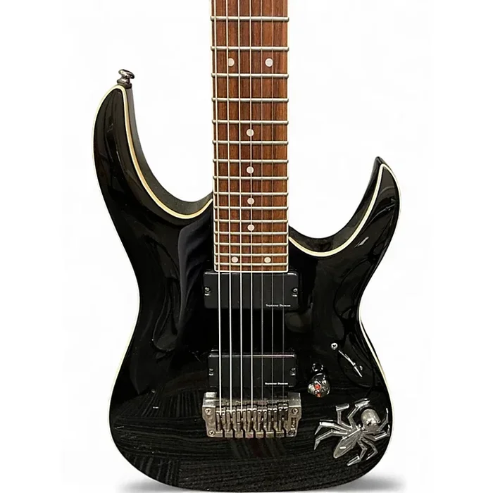 Used Ibanez rga7 Black Solid Body Electric Guitar Black