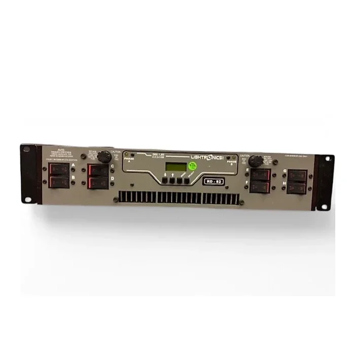 Used Lightronics RD82DP 8 CH 19200W 80AMP ED DUP RKMT DIMMER Lighting Controller