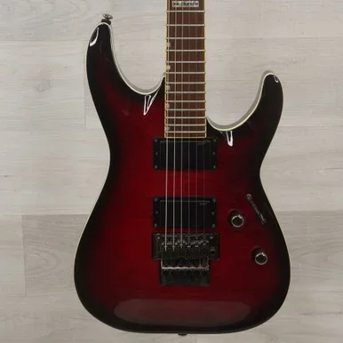 Used LTD MH-330FRFM Modern Metal Electric Guitar Red 6-String