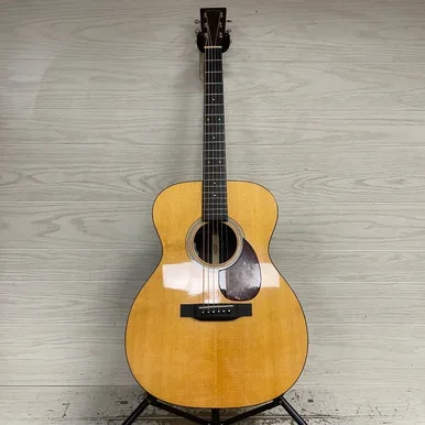 Used Martin OM-21 Solid Top Acoustic Guitar Natural