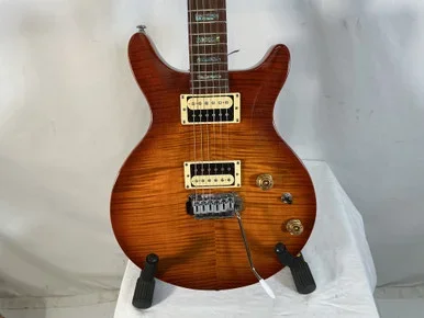 Used Michael Kelly QUILTED MAPLE BURST PRS TYPE Double Cut Electric Guitar Honey Burst 6-String