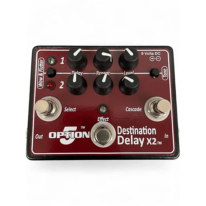 Used Option 5 Destination Delay X2 Effect Pedal