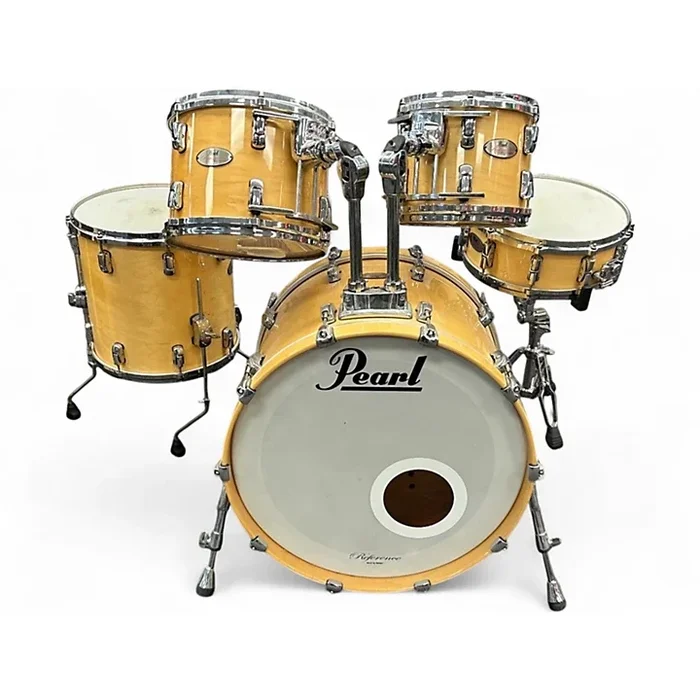 Used Pearl 5 Piece Reference Series Natural Drum Kit Natural
