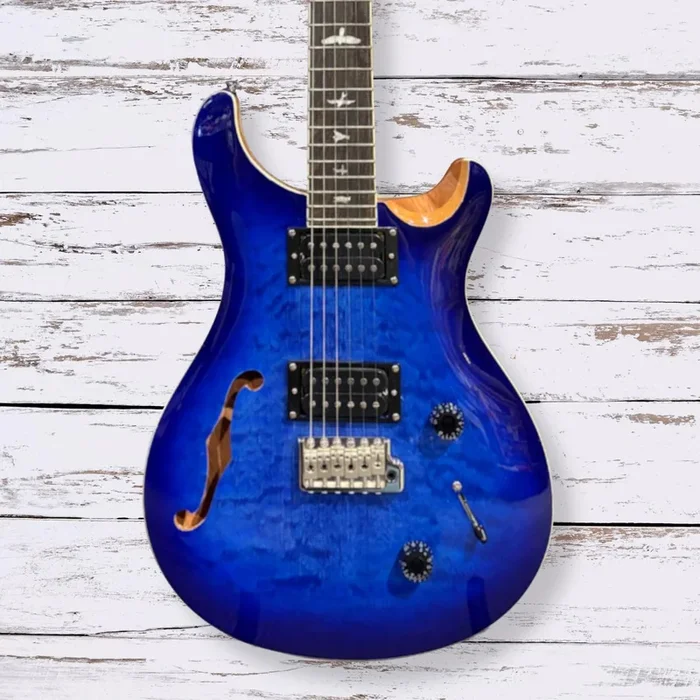 *USED* PRS SE Custom 22 Semi-Hollow | Blue | Shop Yandas Music